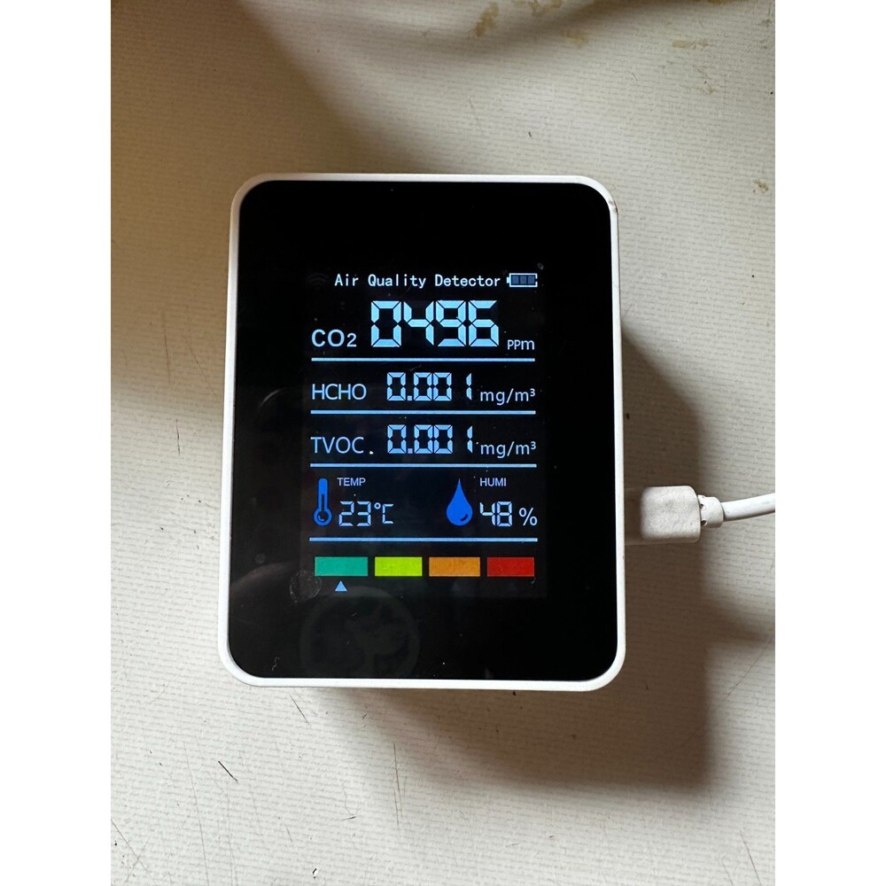 Air Quality Detector Monitor Unbranded PH-L58 White Indoor Tester